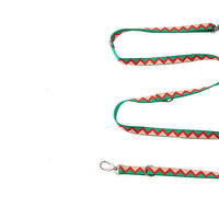 HKM-5771965 Adjustable Rainbow Multifunctional Traction Rope in Red and Green