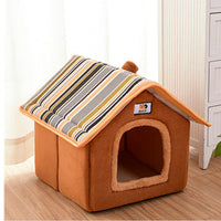 HKM-5772221 Cozy Removable Dog and Cat House for All Seasons - Available in Pink, Blue, Brown