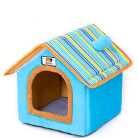HKM-5772221 Cozy Removable Dog and Cat House for All Seasons - Available in Pink, Blue, Brown