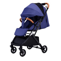 HKM-577299 Red Linen Baby Stroller and Car Seat Travel Set - Portable Push Chair for Infants