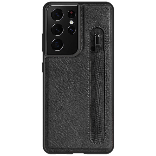HKM-577363 S21 Flip Type Protective Sleeve for Samsung - Black Khaki