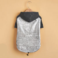 HKM-5776317 Reflective Raincoat for Dogs, Winter Warm Tide Jacket, Cotton, XS-2XL, Newspaper & Letters Design