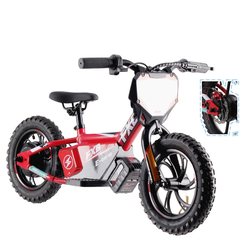 HKM-577683 12-Inch Electric Balance Bike for Kids Ages 3-8, 36V 2.5AH, Aluminum Frame, 250W Motor, Disc Brake, 50KG Load Capacity