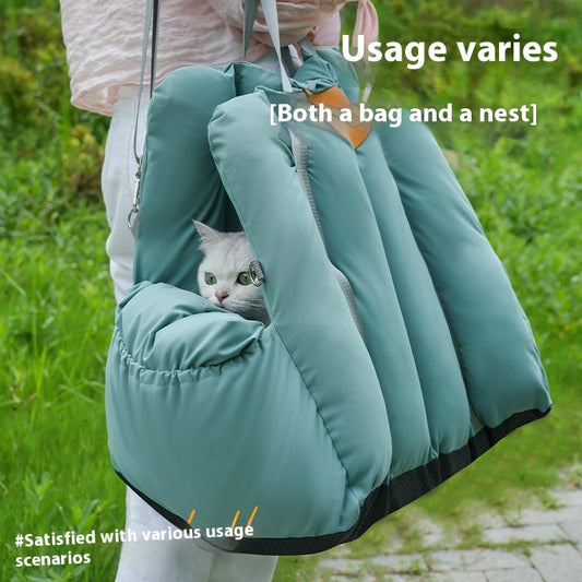 HKM-5777981 Cozy Car Cat Nest for Travel and Home Use