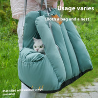 HKM-5777981 Cozy Car Cat Nest for Travel and Home Use