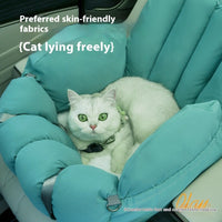 HKM-5777981 Cozy Car Cat Nest for Travel and Home Use