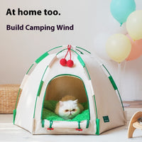 HKM-5778109 Dome Cat Nest Tent for All Seasons - Cozy Cloth Pet Bed for Cats and Dogs