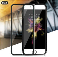 HKM-577811 3D Aluminum Alloy Tempered Glass Full Screen Protector for iPhone Models