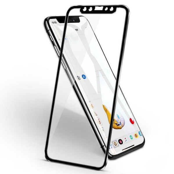 HKM-577811 3D Aluminum Alloy Tempered Glass Full Screen Protector for iPhone Models