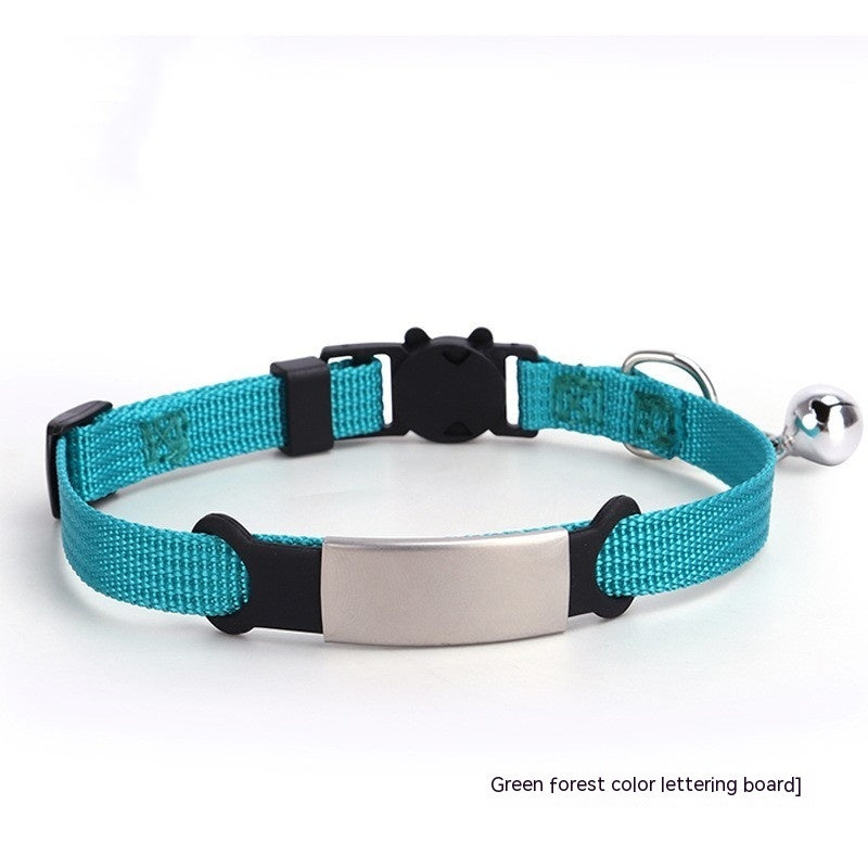 HKM-5779773 Colorful Cat Collar with Detachable Buckle - 8 Shades Available, 1.0 * 30CM