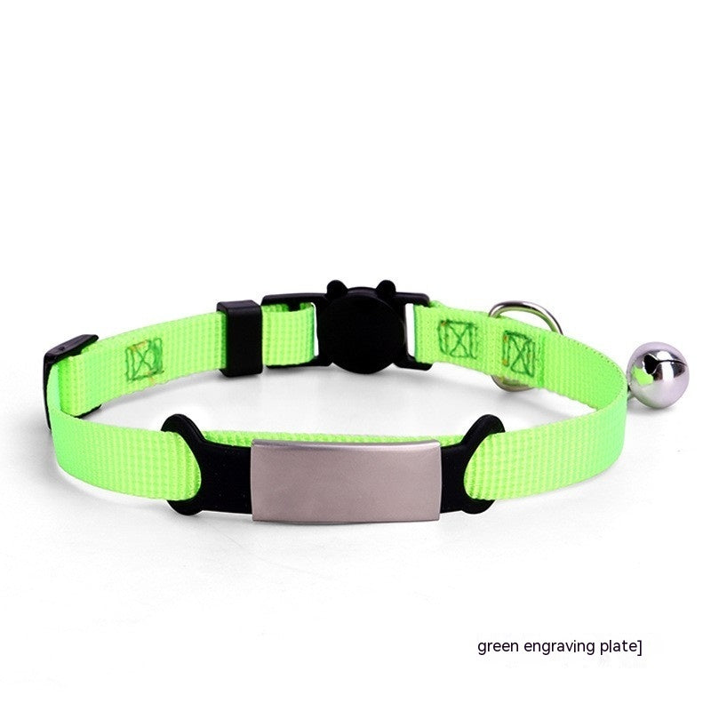 HKM-5779773 Colorful Cat Collar with Detachable Buckle - 8 Shades Available, 1.0 * 30CM