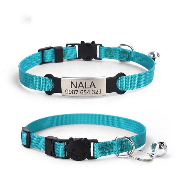 HKM-5779773 Colorful Cat Collar with Detachable Buckle - 8 Shades Available, 1.0 * 30CM