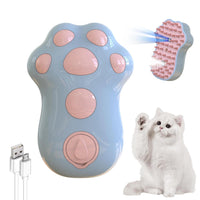 HKM-5781181 Self-Cleaning 4-in-1 Cat Steam Brush with Massage Function for All Hair Types