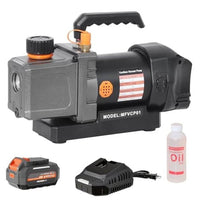 HKM-578323 Cordless 2.5CFM Vacuum Pump Kit for Automotive HVAC with Oil-Gas Separator and Compatible Battery