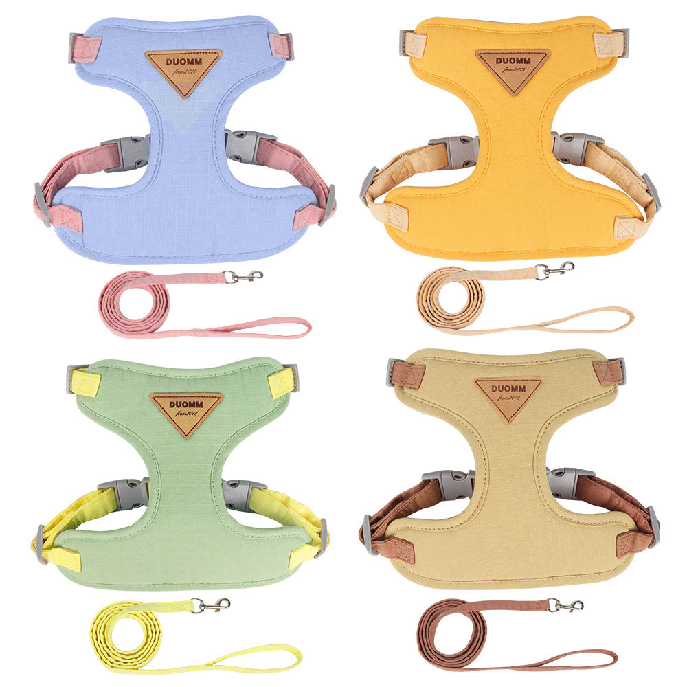 HKM-5783485 Pet Handheld Anti-Break Loose Cat Safety Harness and Leash Set in Multiple Colors