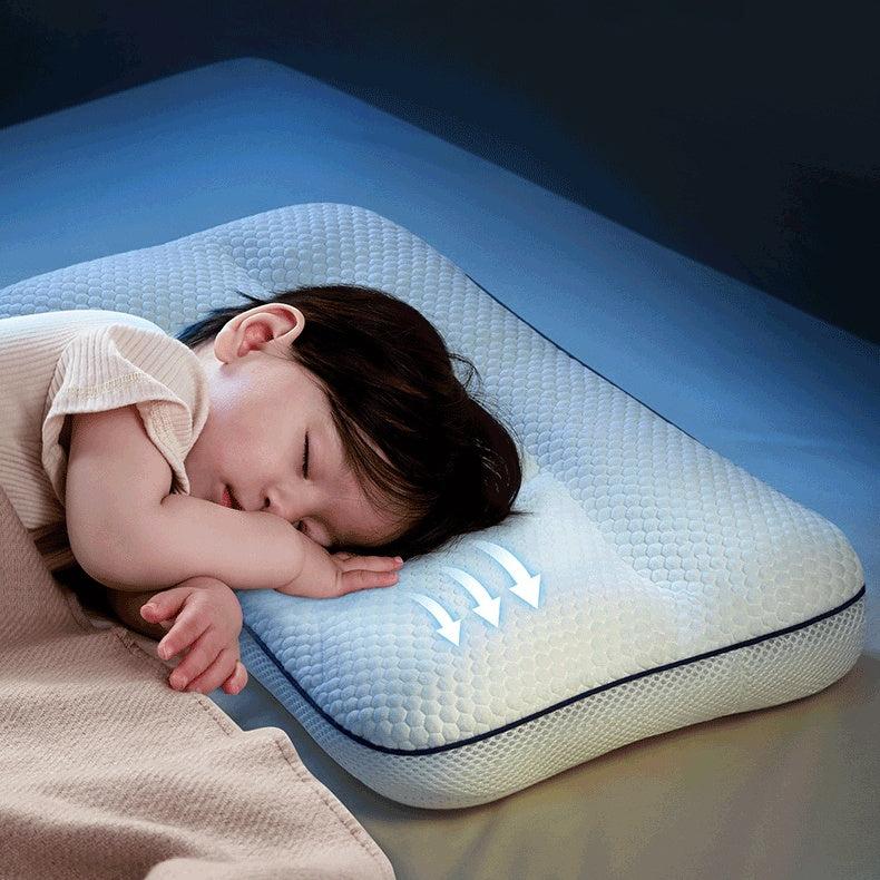 HKM-578387 Children’s Antibacterial Neck Pillow for 1-3-6 Years, Cold & Warm Double-Sided Design, Modern Simplicity