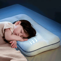 HKM-578387 Children’s Antibacterial Neck Pillow for 1-3-6 Years, Cold & Warm Double-Sided Design, Modern Simplicity