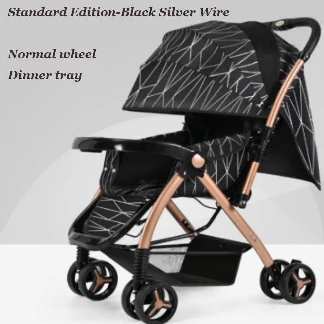 HKM-578451 Cost-effective Standard Baby Stroller with Ordinary Wheels – Available in 4 Colours