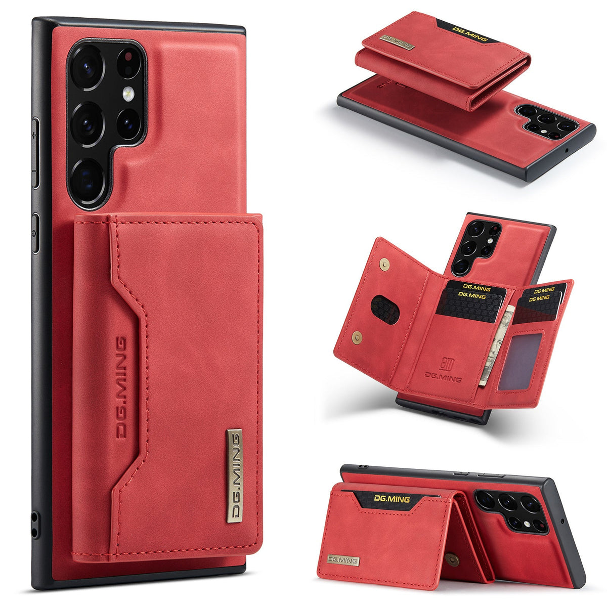 HKM-578515 Magnetic Card Holder with 2-in-1 Wireless Charging Case for Samsung Models