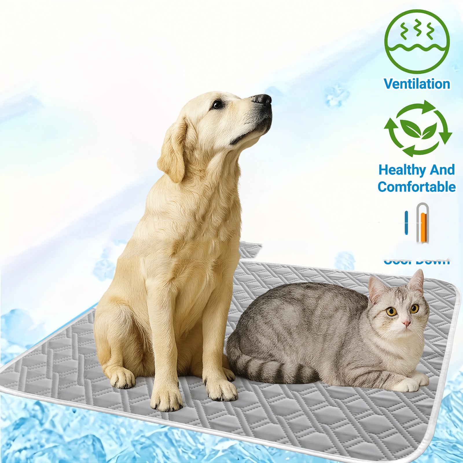 HKM-5785533 Super Large Pet Cooling Ice Pad for Dogs - Available in Various Sizes and Colors