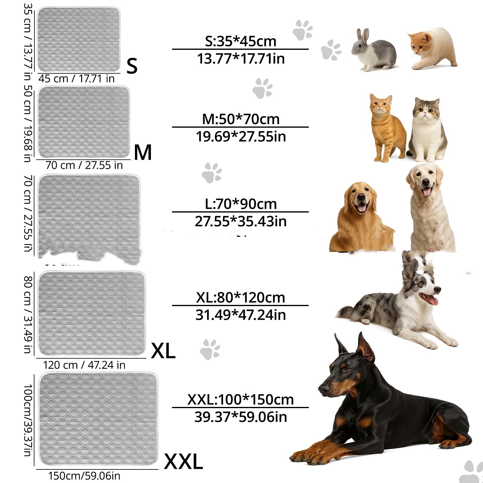 HKM-5785533 Super Large Pet Cooling Ice Pad for Dogs - Available in Various Sizes and Colors