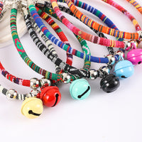 HKM-5785661 Trendy Adjustable Monochrome Cat Collar with Chain Design