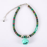 HKM-5785661 Trendy Adjustable Monochrome Cat Collar with Chain Design