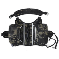 HKM-5785917 Outdoor Large Dog Backpack - Adjustable Oxford Cloth Pet Carrier in Various Colors