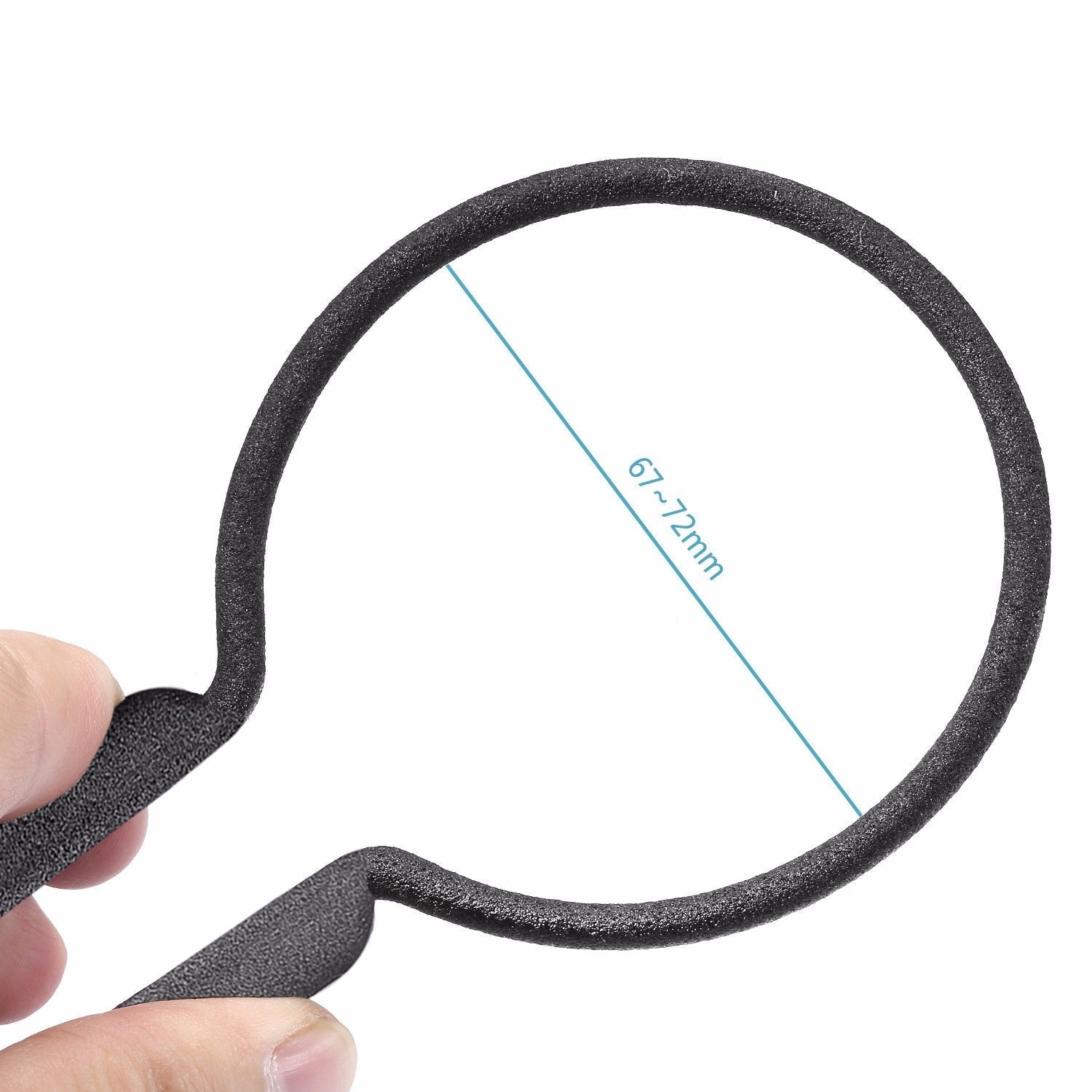 HKM-578643 Rubber-coated Metal Filter Wrench Set for 67mm & 72mm Camera Lenses - 2 Pack
