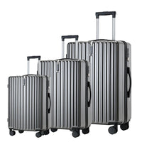 HKM-578643 Set of 3 Travel Cabin Suitcases with Removable Wheels for Easy Mobility