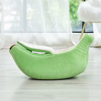 HKM-5788093 Round Removable and Washable Cat and Dog Nest in Yellow and Green ¨C Four Seasons Universal Comfort for Small Pets