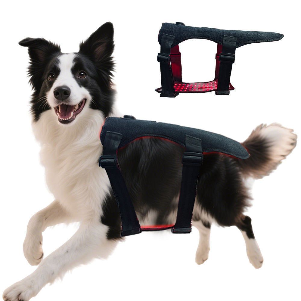 HKM-5788733 Red-Light Infrared Therapeutic Heating Fabric for Dogs - 5W, 120¡ã Effective Range, 40 Lamp Beads