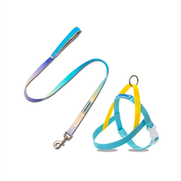 HKM-5789245 Gradient PVC Pet Traction Rope - Durable and Comfortable for Small and Medium Dogs