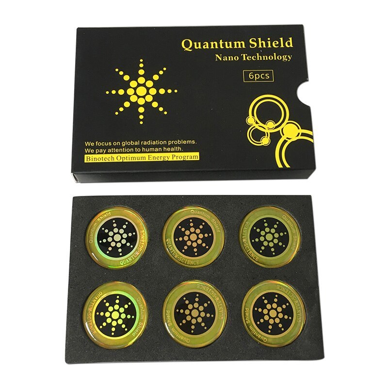 HKM-578963 Mobile Phone Radiation Shielding Fusion Paper - Gold and Silver Anti-Magnetic Stickers for EMF Protection