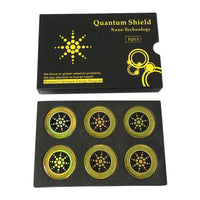 HKM-578963 Mobile Phone Radiation Shielding Fusion Paper - Gold and Silver Anti-Magnetic Stickers for EMF Protection