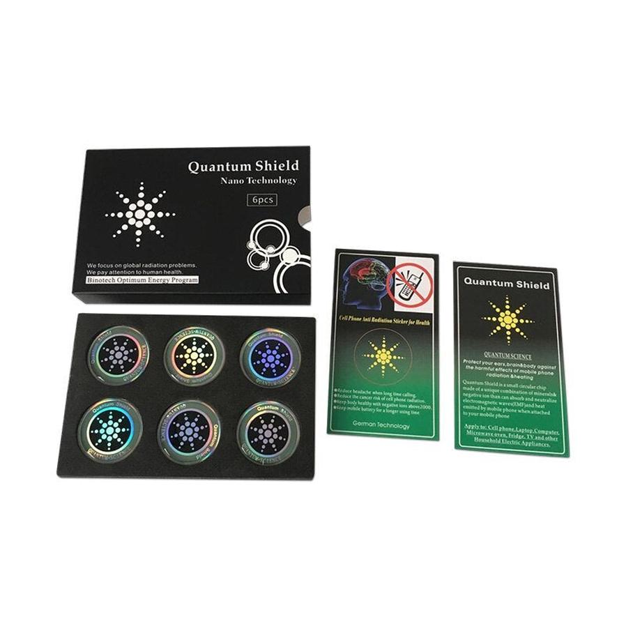 HKM-578963 Mobile Phone Radiation Shielding Fusion Paper - Gold and Silver Anti-Magnetic Stickers for EMF Protection