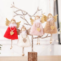 HKM-579027 Christmas Angel Doll Ornament for Festive Home Decor – 10cm x 17cm Christmas Tree Pendant