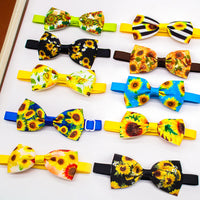 HKM-5791421 Sunflower Pet Bow Tie for Dogs ¨C Summer Floral Design in Various Colors