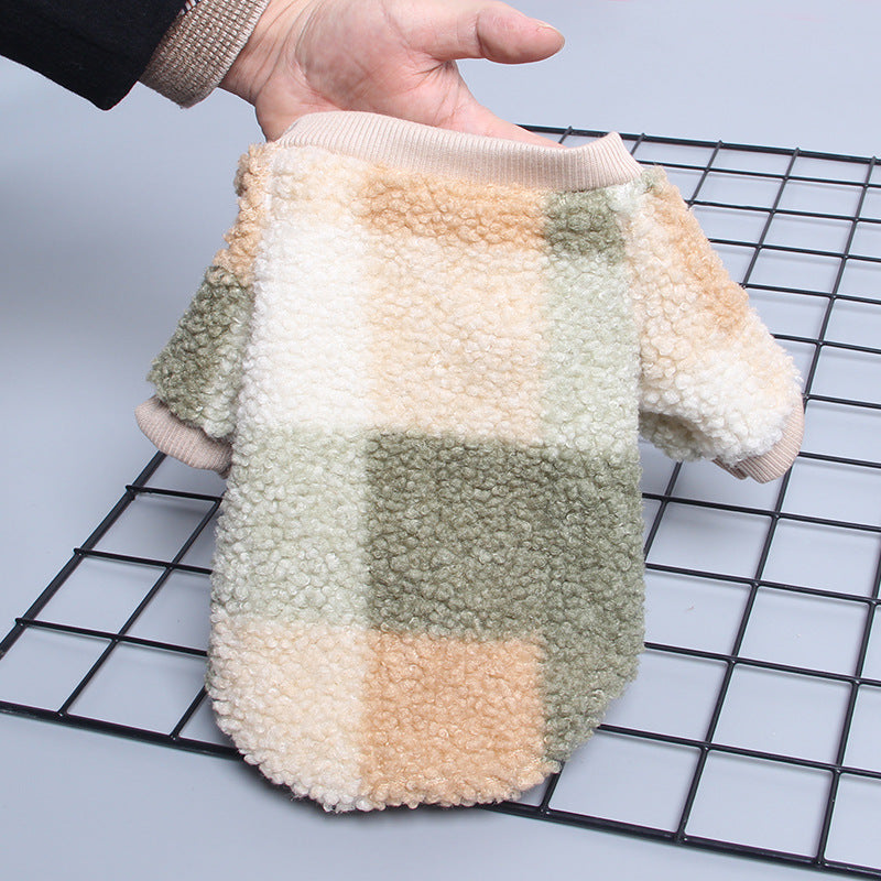HKM-5791805 Lamb Cashmere Dog Sweater for Autumn and Winter ¨C Two-Legged Clothes for Small Breeds