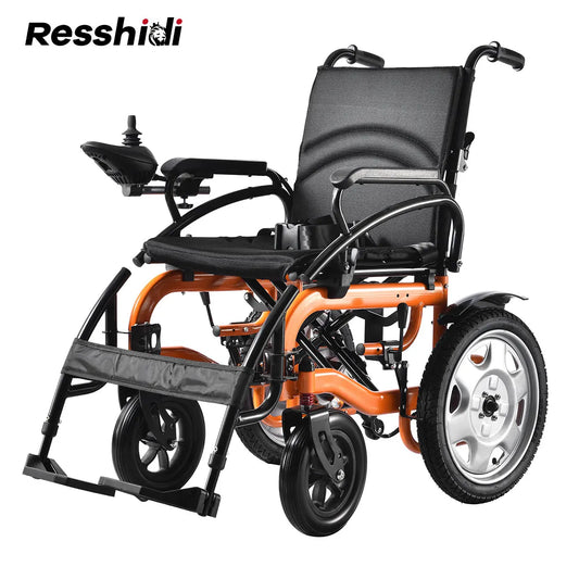 HKM-579283 500W Dual Motor Foldable Electric Wheelchair with Joystick Control - Steel & Carbon Steel Construction