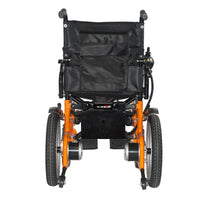 HKM-579283 500W Dual Motor Foldable Electric Wheelchair with Joystick Control - Steel & Carbon Steel Construction