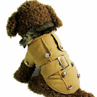 HKM-5793597 Luxury Warm Furry Jacket Coat for Pets - Wool Blend, Available in Various Colors and Sizes