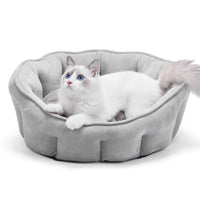 HKM-579411 Cozy Plush Cat Kennel with Hammock - Warm Winter Pet Bed, 46*46*23cm