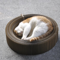 HKM-5795389 Foldable Large Corrugated Cat Scratching Board – Eco-Friendly Claw Sharpener for All Cats