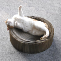 HKM-5795389 Foldable Large Corrugated Cat Scratching Board – Eco-Friendly Claw Sharpener for All Cats