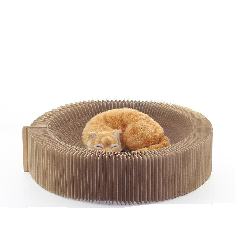 HKM-5795389 Foldable Large Corrugated Cat Scratching Board – Eco-Friendly Claw Sharpener for All Cats