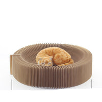 HKM-5795389 Foldable Large Corrugated Cat Scratching Board – Eco-Friendly Claw Sharpener for All Cats