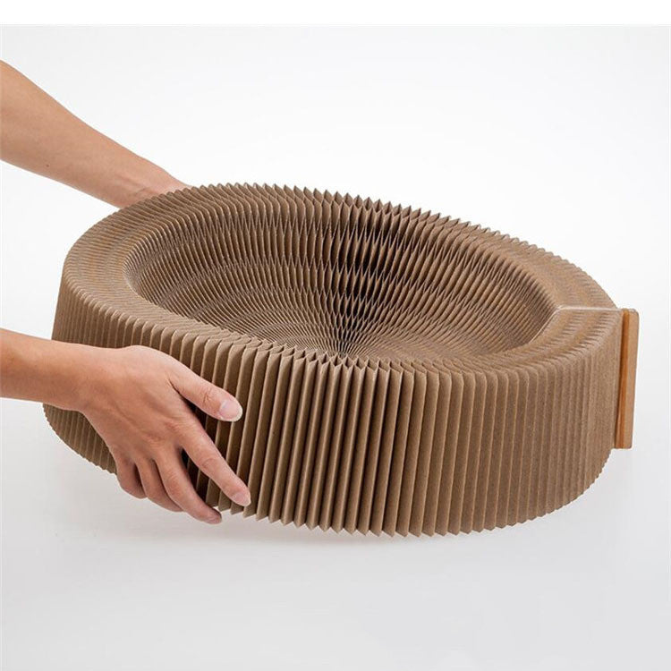 HKM-5795389 Foldable Large Corrugated Cat Scratching Board – Eco-Friendly Claw Sharpener for All Cats