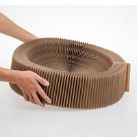HKM-5795389 Foldable Large Corrugated Cat Scratching Board – Eco-Friendly Claw Sharpener for All Cats