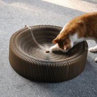HKM-5795389 Foldable Large Corrugated Cat Scratching Board – Eco-Friendly Claw Sharpener for All Cats